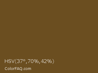 HSV 37°,70%,42% Color Image