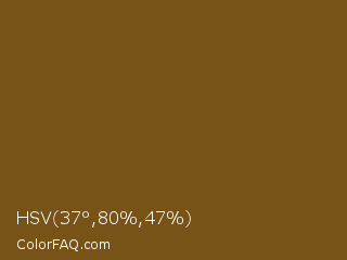 HSV 37°,80%,47% Color Image