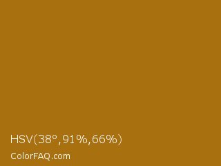 HSV 38°,91%,66% Color Image