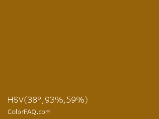 HSV 38°,93%,59% Color Image