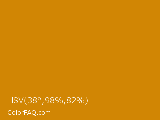 HSV 38°,98%,82% Color Image