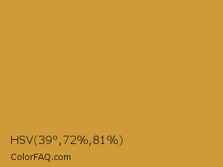 HSV 39°,72%,81% Color Image