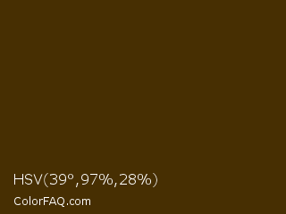 HSV 39°,97%,28% Color Image