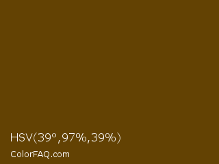 HSV 39°,97%,39% Color Image