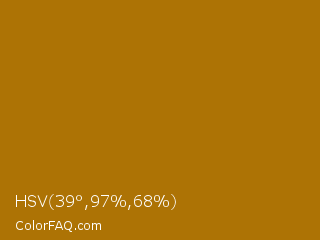 HSV 39°,97%,68% Color Image