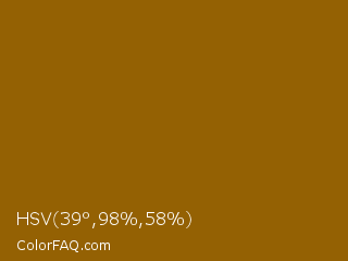 HSV 39°,98%,58% Color Image