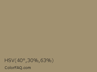 HSV 40°,30%,63% Color Image