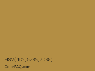 HSV 40°,62%,70% Color Image
