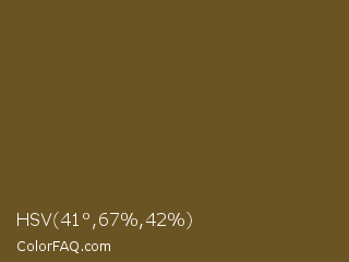 HSV 41°,67%,42% Color Image