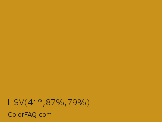 HSV 41°,87%,79% Color Image
