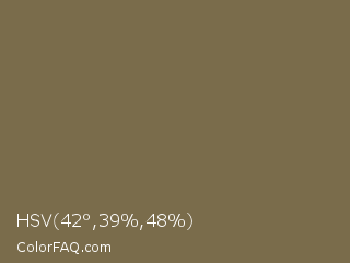 HSV 42°,39%,48% Color Image