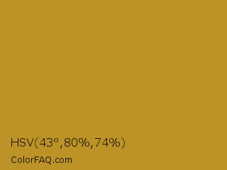 HSV 43°,80%,74% Color Image