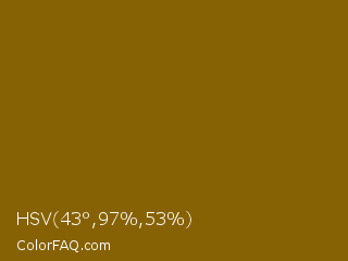 HSV 43°,97%,53% Color Image