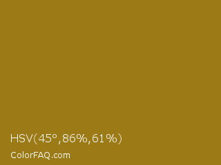 HSV 45°,86%,61% Color Image