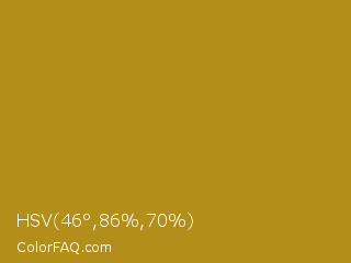 HSV 46°,86%,70% Color Image