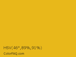 HSV 46°,89%,91% Color Image