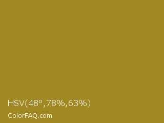 HSV 48°,78%,63% Color Image