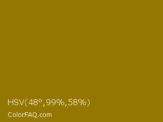 HSV 48°,99%,58% Color Image