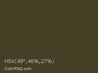 HSV 49°,46%,27% Color Image