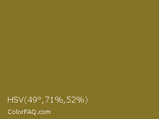 HSV 49°,71%,52% Color Image