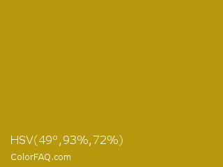 HSV 49°,93%,72% Color Image