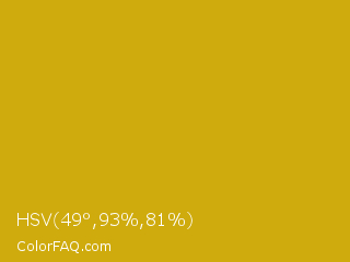 HSV 49°,93%,81% Color Image