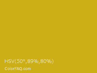 HSV 50°,89%,80% Color Image