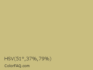 HSV 51°,37%,79% Color Image
