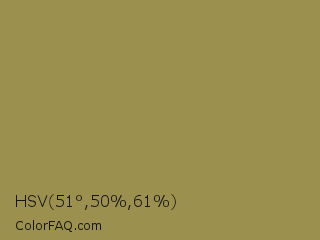 HSV 51°,50%,61% Color Image