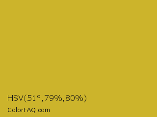 HSV 51°,79%,80% Color Image
