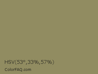 HSV 53°,33%,57% Color Image
