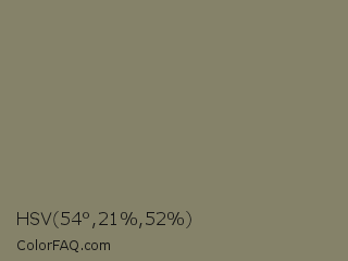 HSV 54°,21%,52% Color Image