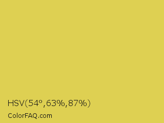 HSV 54°,63%,87% Color Image