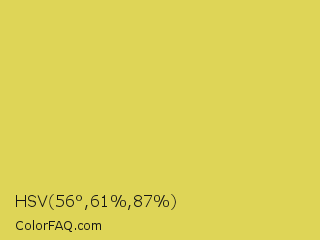 HSV 56°,61%,87% Color Image