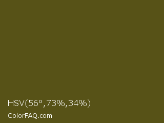 HSV 56°,73%,34% Color Image