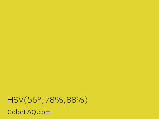 HSV 56°,78%,88% Color Image