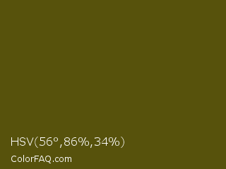 HSV 56°,86%,34% Color Image