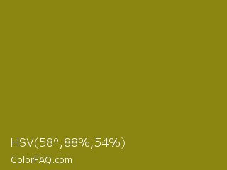 HSV 58°,88%,54% Color Image