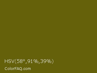 HSV 58°,91%,39% Color Image