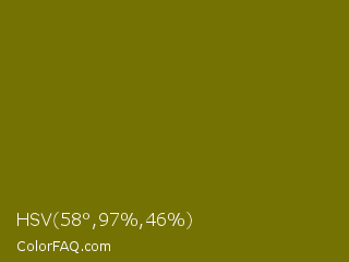 HSV 58°,97%,46% Color Image