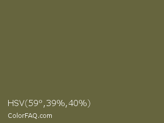 HSV 59°,39%,40% Color Image