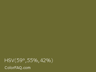HSV 59°,55%,42% Color Image