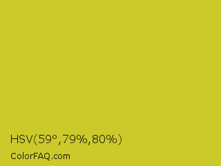 HSV 59°,79%,80% Color Image