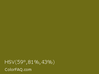 HSV 59°,81%,43% Color Image
