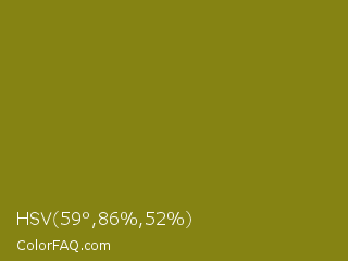 HSV 59°,86%,52% Color Image