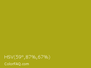 HSV 59°,87%,67% Color Image