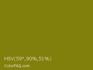 HSV 59°,90%,51% Color Image