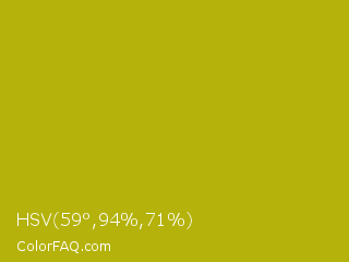 HSV 59°,94%,71% Color Image