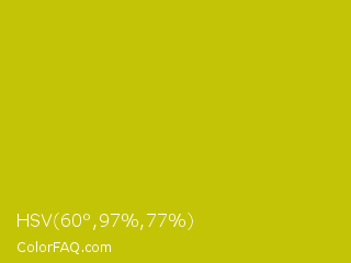 HSV 60°,97%,77% Color Image
