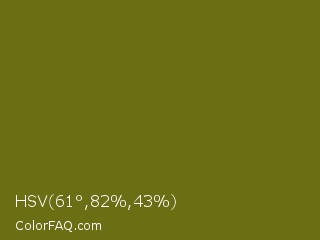 HSV 61°,82%,43% Color Image